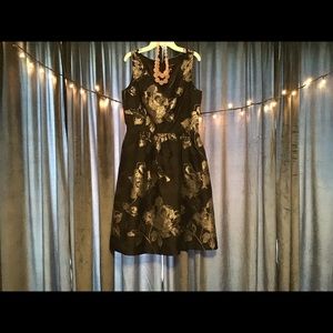 WHBM-Black & Silver Party Dress
